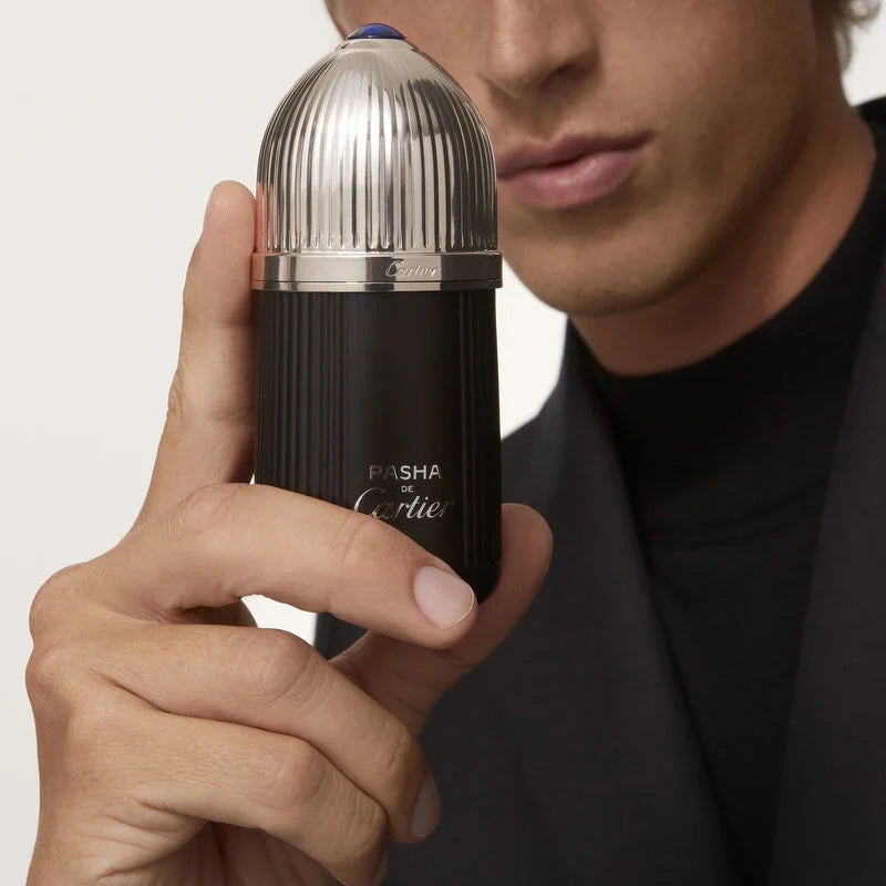 عطر Cartier Pasha de Edition Noire أو دي تواليت Silver Limited Edition للرجال - 100 مل