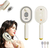 فرشاة شعر 5 في 1 الذكية القابلة للشحن مع رذاذ نانو ومساج لفروة الرأس (5 in 1 Rechargeable Hair Brush with Nano Spray and Scalp Massage)