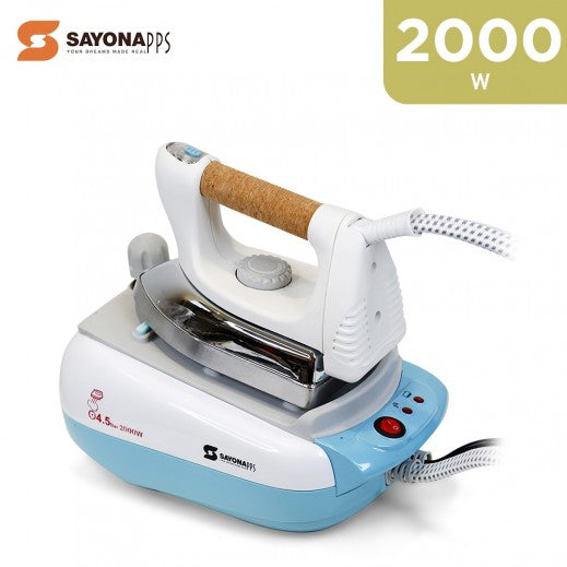 كواية بخار سايونا 2000 واط مع قاعدة غلاية وخزان ستيل (Sayona Garment Steam Iron SSI-2358)
