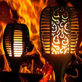 مصباح حديقة LED يعمل بالطاقة الشمسية على شكل لهب