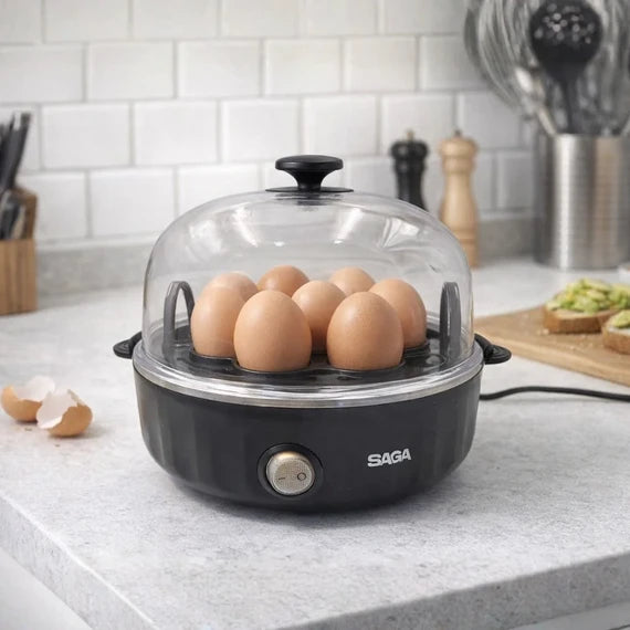 جهاز سلق البيض الكهربائي بالبخار 360 واط من SAGA (موديل SM-8115)