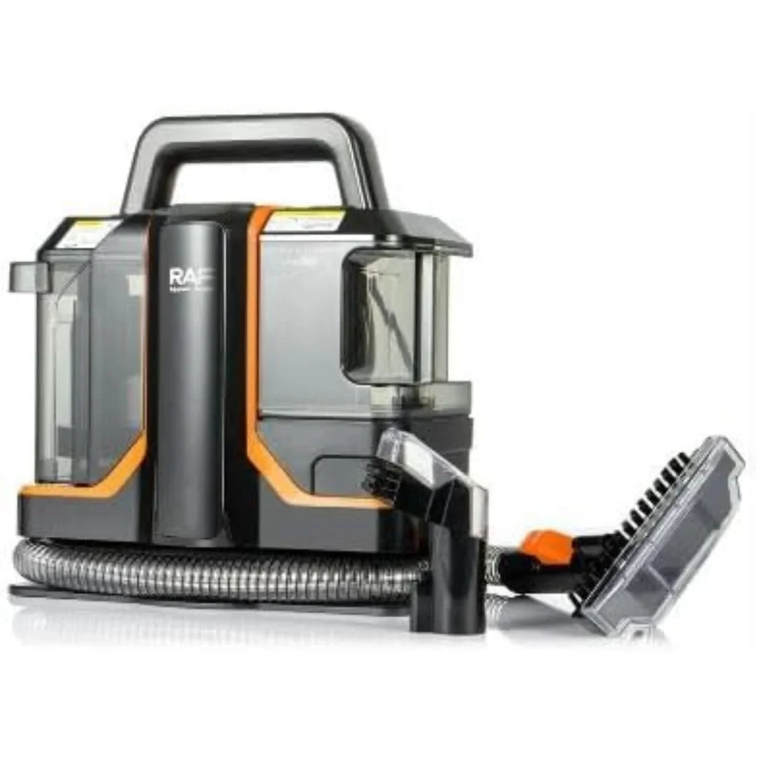 مكنسة غسيل وتنظيف السجاد والمفروشات المحمولة للتنظيف الرطب والجاف من أر أيه إف بقدرة 450 واط وقوة شفط 11000 باسكال - R.8776 (RAF Portable Carpet &amp; Upholstery Washer R.8776)