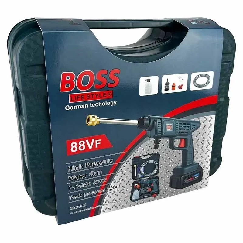جهاز ضغط الماء العالي اللاسلكي 88 فولت بقوة 260 واط من بوس موديل 239-7 (BOSS LIFE STYLE High Pressure Water Cleaner Model: 239-7 88VF)