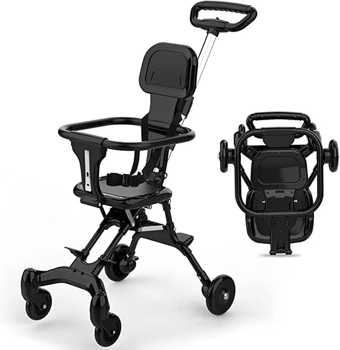عربة أطفال خفيفة الوزن بأربع عجلات وقابلة للطي (Foldable Portable Baby Stroller)