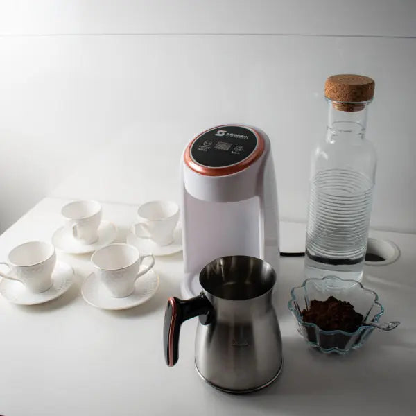 ماكينة تحضير القهوة التركية والماء الساخن وتسخين الحليب 3 في 1 من سايونا (Sayonapps Turkish Coffee Maker 3-in-1)