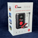 جهاز اشتراك البطارية ومنفاخ الإطار المحمول 3000 أمبير 12 فولت من تاوا موديل K71 (TAWA Jump Starter with Air Compressor 3000A 12V Model: K71)