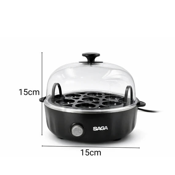 جهاز سلق البيض الكهربائي بالبخار 360 واط من SAGA (موديل SM-8115)