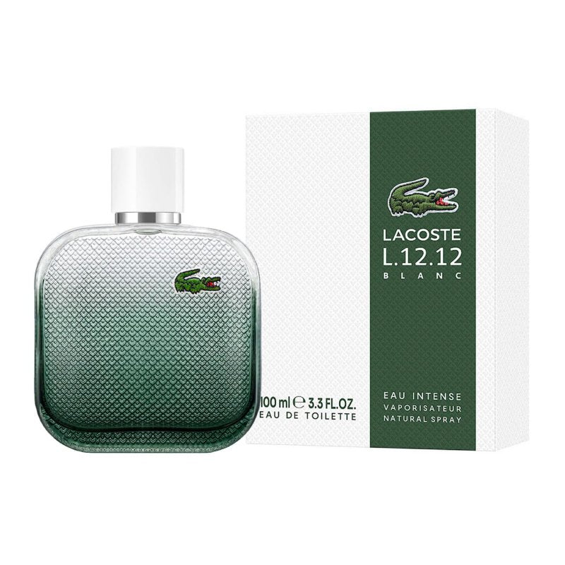 عطر لاكوست L.12.12. Blanc Eau Intense أو دي تواليت للرجال - 100 مل
