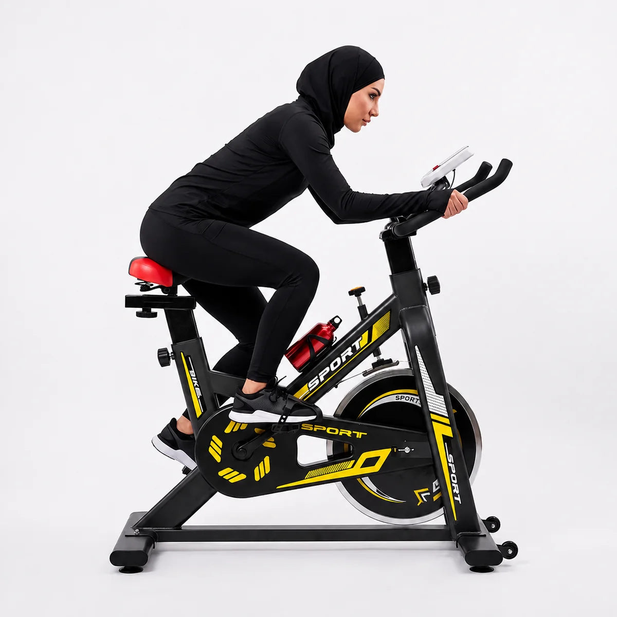 دراجة التمارين والسبينينج المنزلية ذات الدواسات من بلاك بول ستيل سبورتس (Black Bull Steel Sports Spinning Bike)