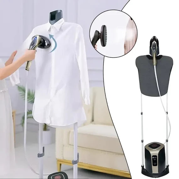 مكواة بخار عمودية 2500 واط مع طاولة كي مدمجة وشاشة ذكية من سايونا - SGS-2462 (Sayona 2500W Vertical Steam Iron with Built-in Ironing Board SGS-2462)