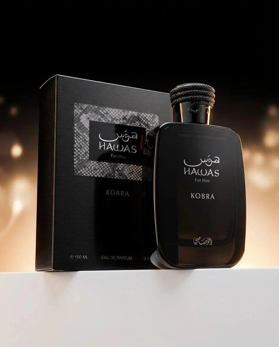 عطر رصاصي Hawas Kobra أو دي بارفان للرجال - 100 مل