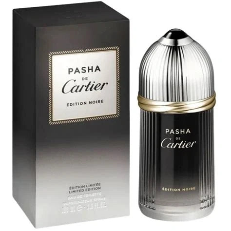 عطر Cartier Pasha de Edition Noire أو دي تواليت Silver Limited Edition للرجال - 100 مل