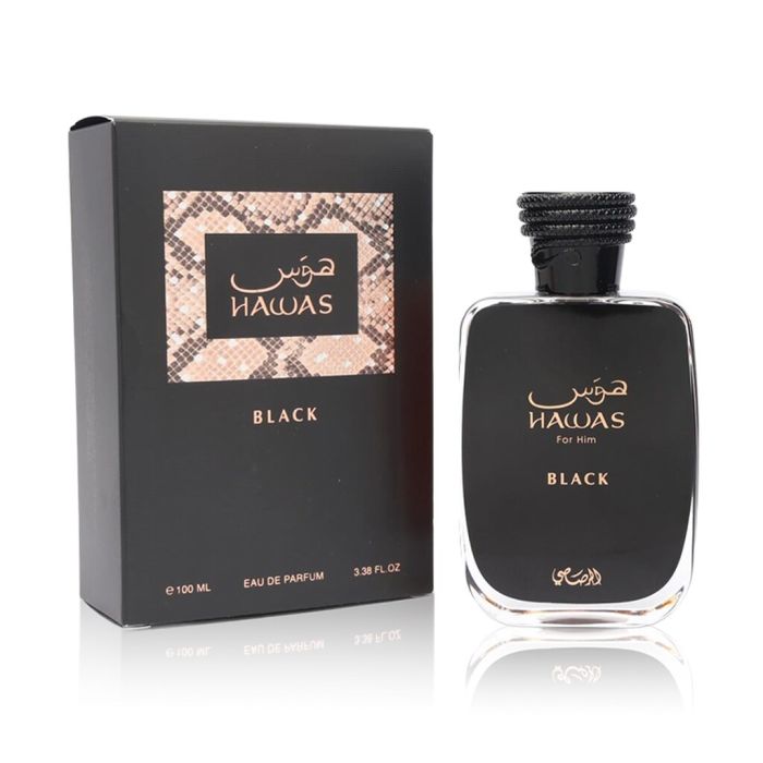عطر رصاصي Hawas Black أو دي بارفان للرجال - 100ml