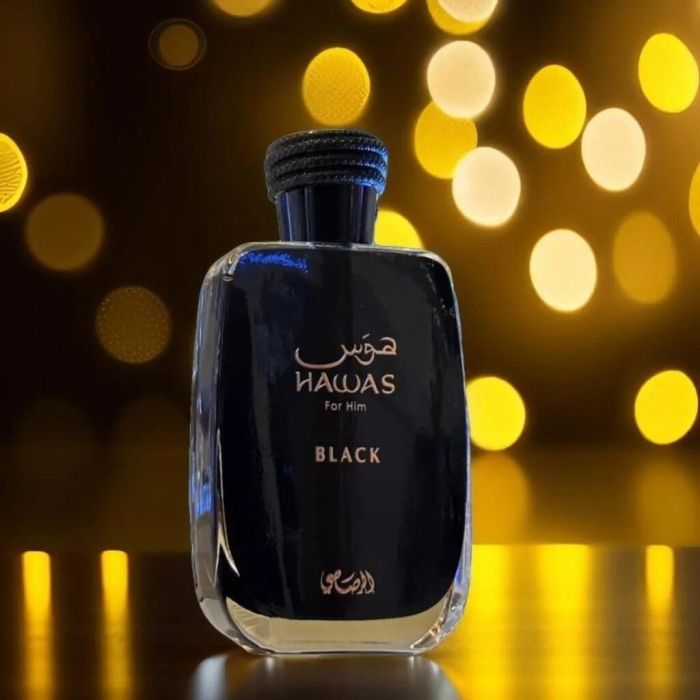 عطر رصاصي Hawas Black أو دي بارفان للرجال - 100ml
