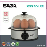 غلاية ومحمصة البيض الكهربائية 360 واط من ساجا (SAGA SM-8117)