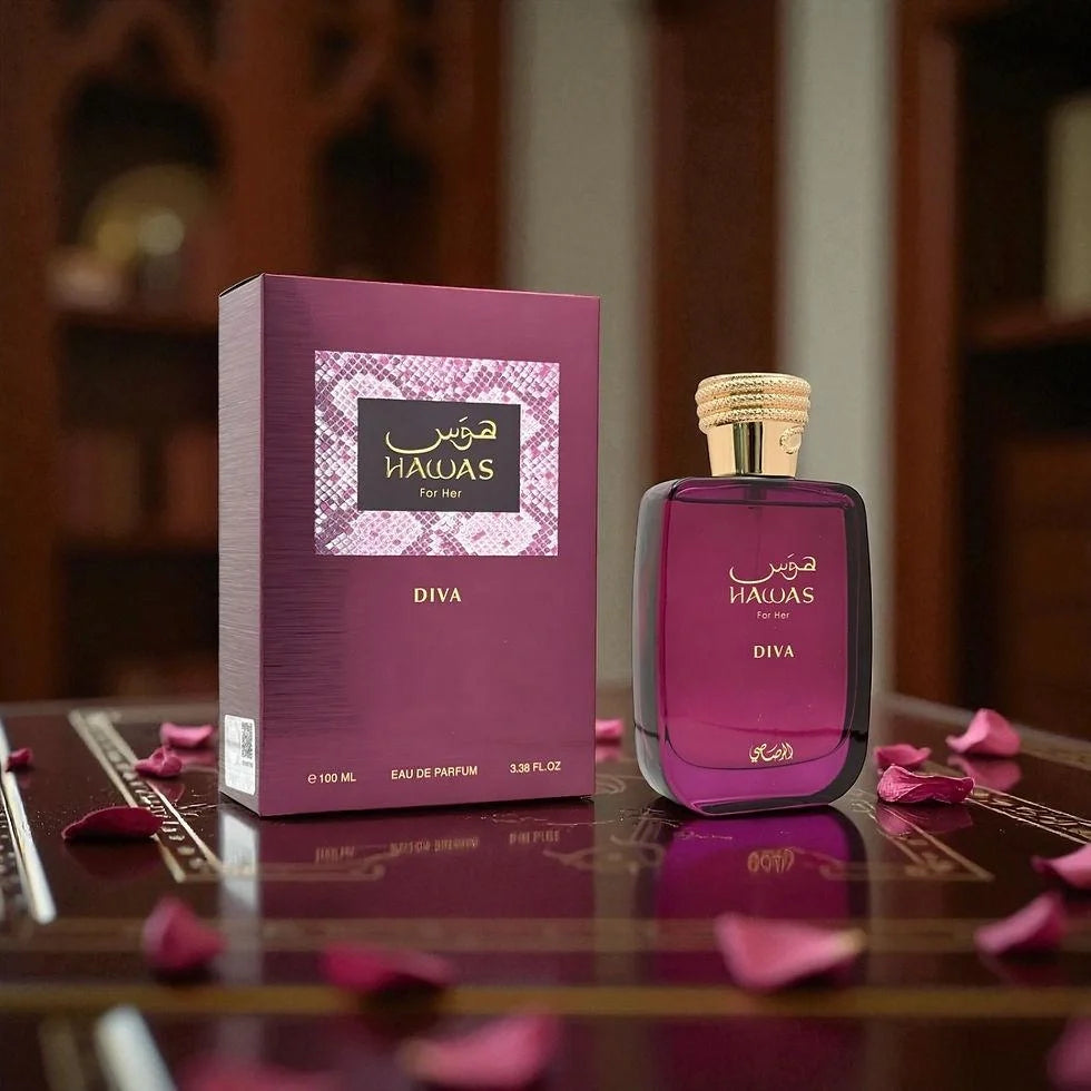 عطر رصاصي Hawas Diva أو دي بارفان للنساء - 100 مل