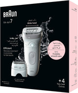 ماكينة إزالة الشعر براون سيلك ابيل 7 للاستخدام الرطب والجاف (Braun Silk-épil 7 - SE7-041)