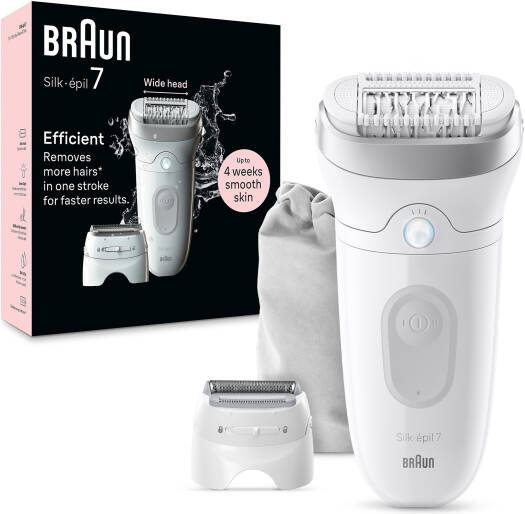 ماكينة إزالة الشعر براون سيلك ابيل 7 للاستخدام الرطب والجاف (Braun Silk-épil 7 - SE7-041)