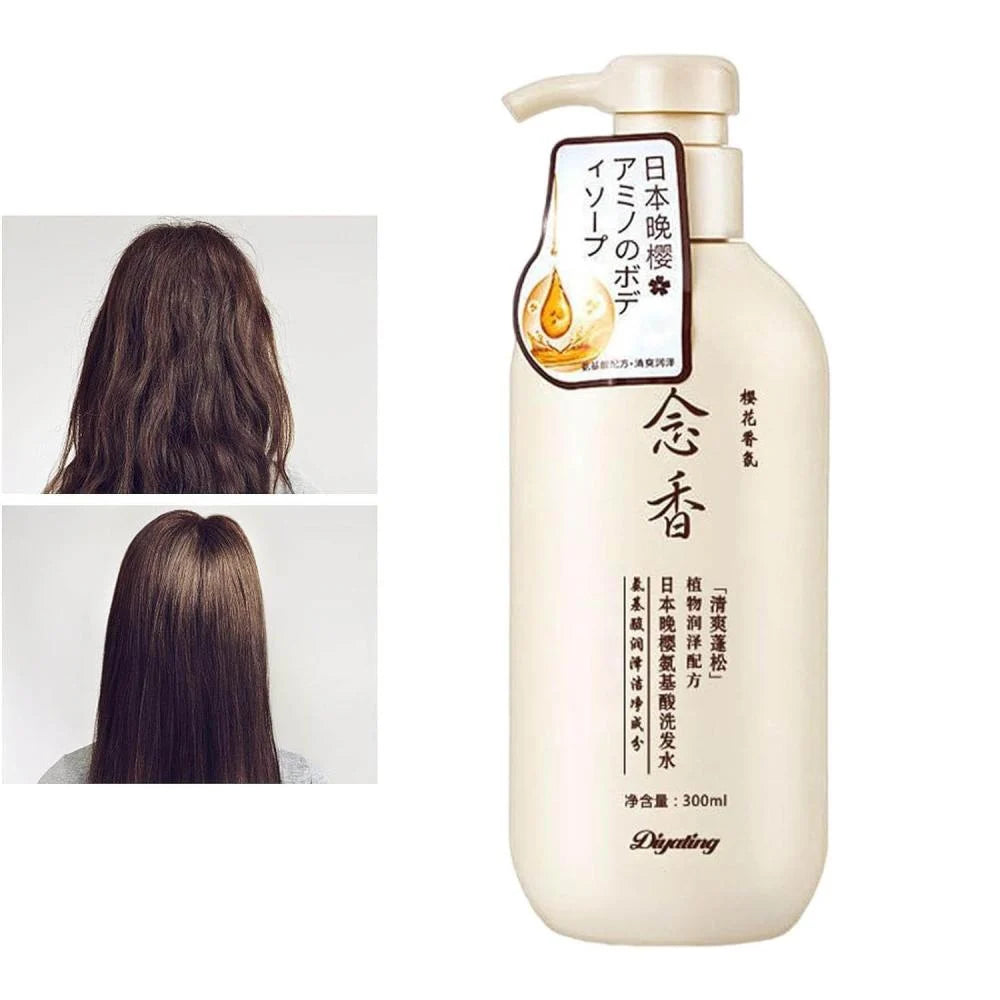 شامبو ساكورا الياباني لنمو الشعر ومنع التساقط ومكافحة القشرة 300 مل (Sakura Japanese Hair Growth &amp; Anti-Dandruff Shampoo 300ml)
