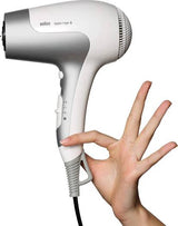 مجفف الشعر براون ساتين هير 5 باور بيرفيكشن 2500 واط مع الموزع (Braun Satin Hair 5 PowerPerfection Hair Dryer HD 585)