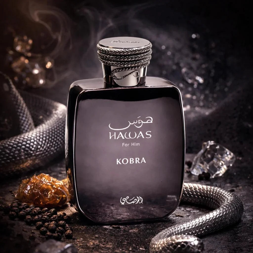 عطر رصاصي Hawas Kobra أو دي بارفان للرجال - 100 مل