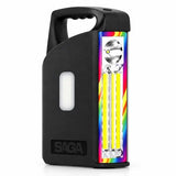 كشاف طوارئ ساجا قابل للشحن بإضاءة COB وإضاءة ملونة RGB - SG-6770 (SAGA SG-6770 Rechargeable Emergency Light with COB &amp; RGB)