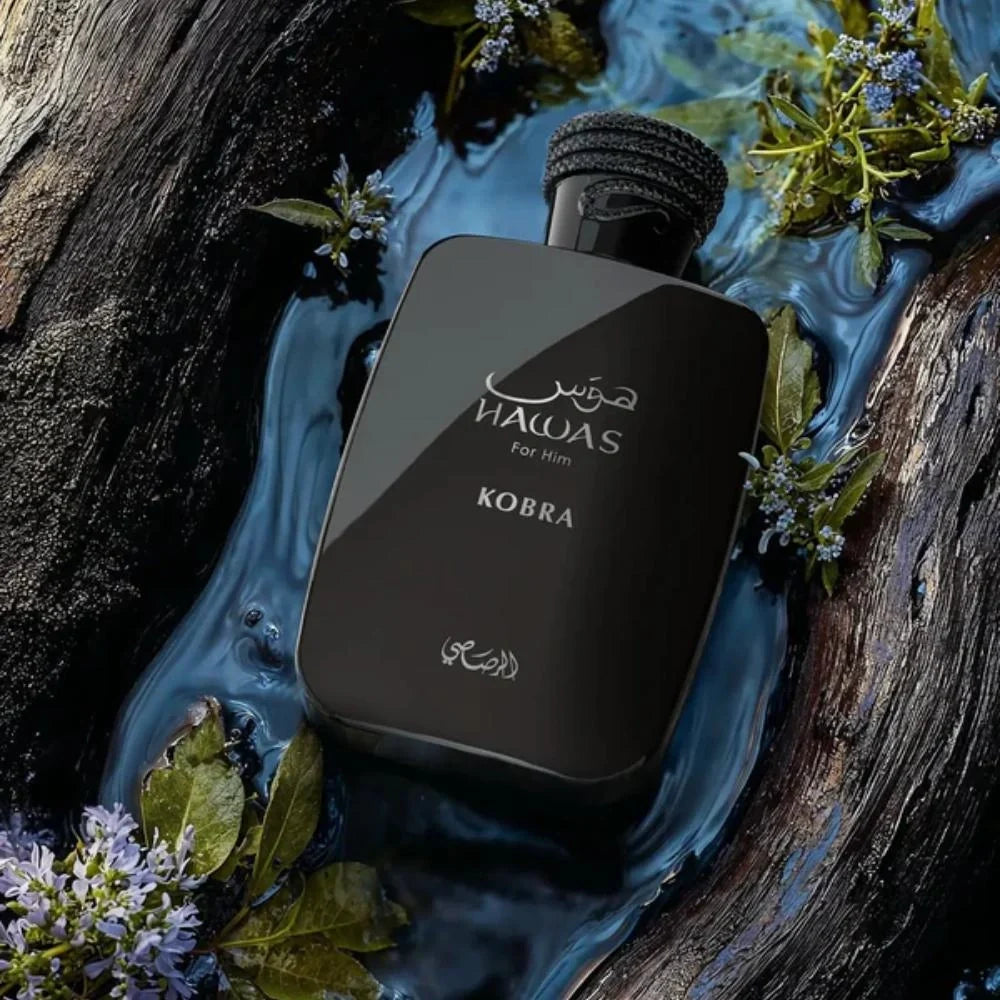 عطر رصاصي Hawas Kobra أو دي بارفان للرجال - 100 مل