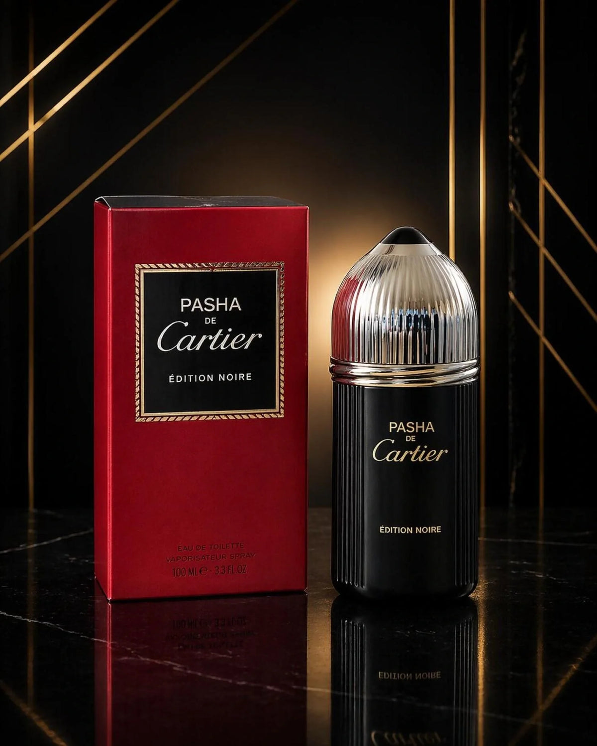 عطر Cartier Pasha Edition Noire أو دي تواليت للرجال - 100 مل