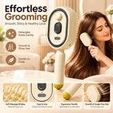 فرشاة شعر 5 في 1 الذكية القابلة للشحن مع رذاذ نانو ومساج لفروة الرأس (5 in 1 Rechargeable Hair Brush with Nano Spray and Scalp Massage)