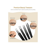 طقم ملاقط دقيقة مضادة للكهرباء الساكنة 12 قطعة من ATMOKO (ESD Tweezer Set)