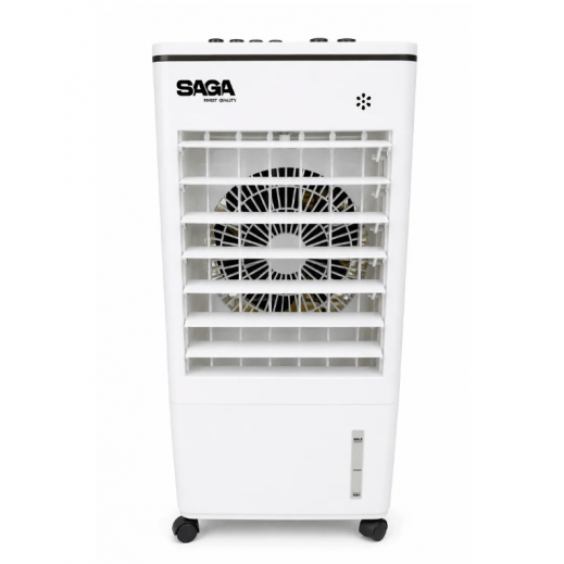 مبرد هواء محمول SAGA SG-138 بسعة 8 لترات، مزود بتبريد تبخيري، ومرطب هواء، و3 سرعات للمروحة