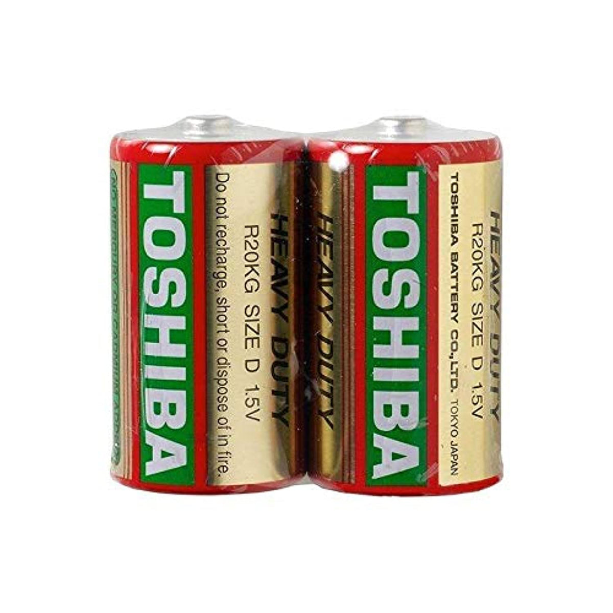 بطاريات توشيبا، حجم D، شديدة التحمل - 1.5 فولت (Heavy Duty)