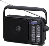 راديو محمول FM/AM مع موالف RF-2400D من باناسونيك، أسود