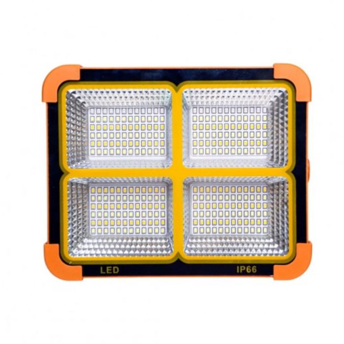 مصباح LED شمسي محمول بقوة 300 واط مع بطارية احتياطية