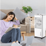 مبرد هواء محمول SAGA SG-138 بسعة 8 لترات، مزود بتبريد تبخيري، ومرطب هواء، و3 سرعات للمروحة