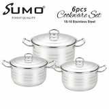 طقم أواني طهي SUMO تركي فاخر 6 قطع - H1706