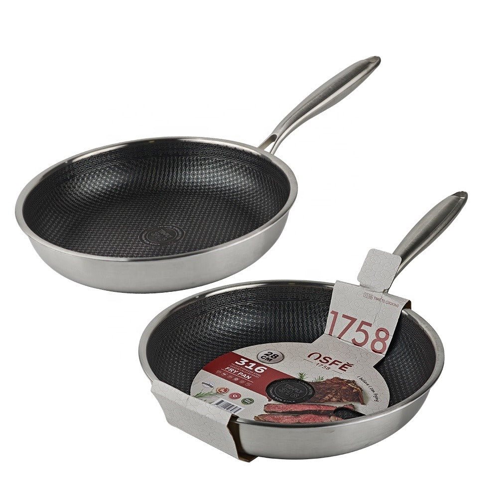 مقلاة OSFE ثلاثية الطبقات من الفولاذ المقاوم للصدأ - ٢٠ سم