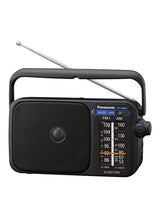 راديو محمول FM/AM مع موالف RF-2400D من باناسونيك، أسود